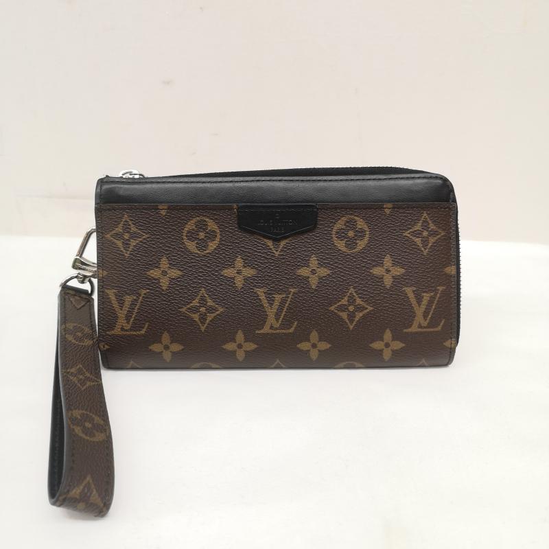 ルイヴィトン LOUIS VUITTON 財布 長財布 モノグラム マカサー ジッピードラゴンヌ M69407 長財布 財布 RFID - 茶 / ブラウン / brown メンズ USED 古着 中古 50160832