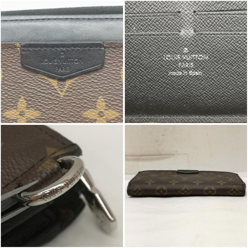 ルイヴィトン LOUIS VUITTON 財布 長財布 モノグラム マカサー ジッピードラゴンヌ M69407 長財布 財布 RFID - 茶 / ブラウン / brown メンズ USED 古着 中古 50160832