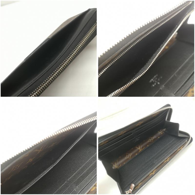 ルイヴィトン LOUIS VUITTON 財布 長財布 モノグラム マカサー ジッピードラゴンヌ M69407 長財布 財布 RFID - 茶 / ブラウン / brown メンズ USED 古着 中古 50160832
