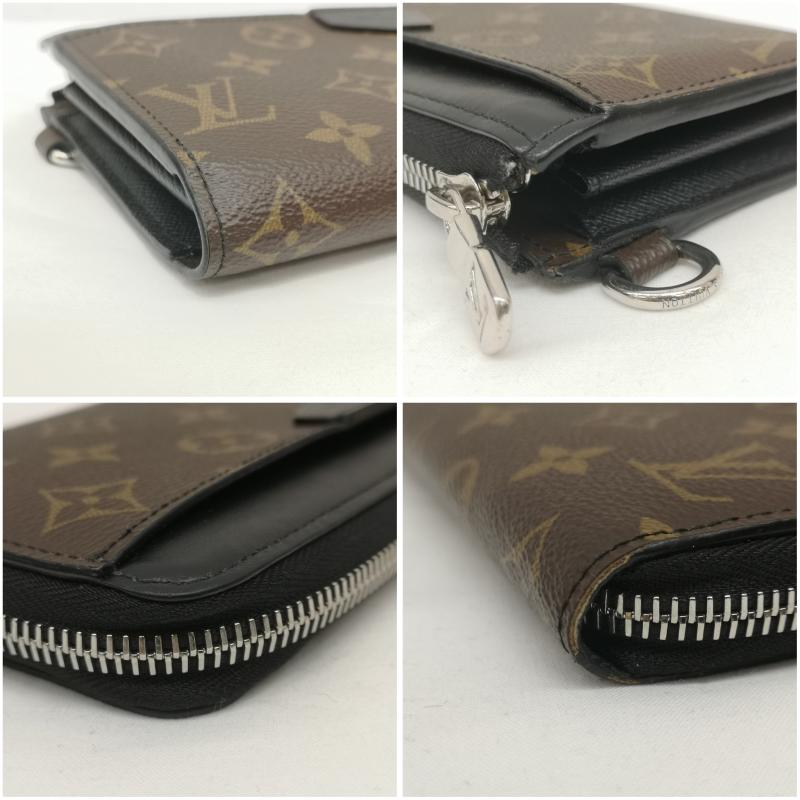 ルイヴィトン LOUIS VUITTON 財布 長財布 モノグラム マカサー ジッピードラゴンヌ M69407 長財布 財布 RFID - 茶 / ブラウン / brown メンズ USED 古着 中古 50160832