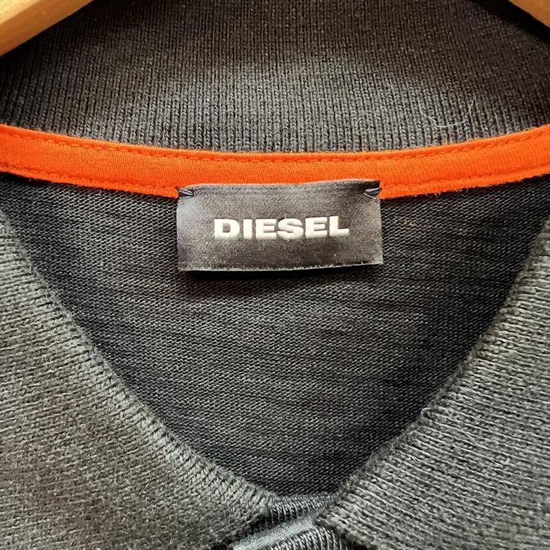 ディーゼル DIESEL ポロシャツ 半袖 タグ付き ポロシャツ L 黒 / ブラック / black メンズ USED 古着 中古 50160845