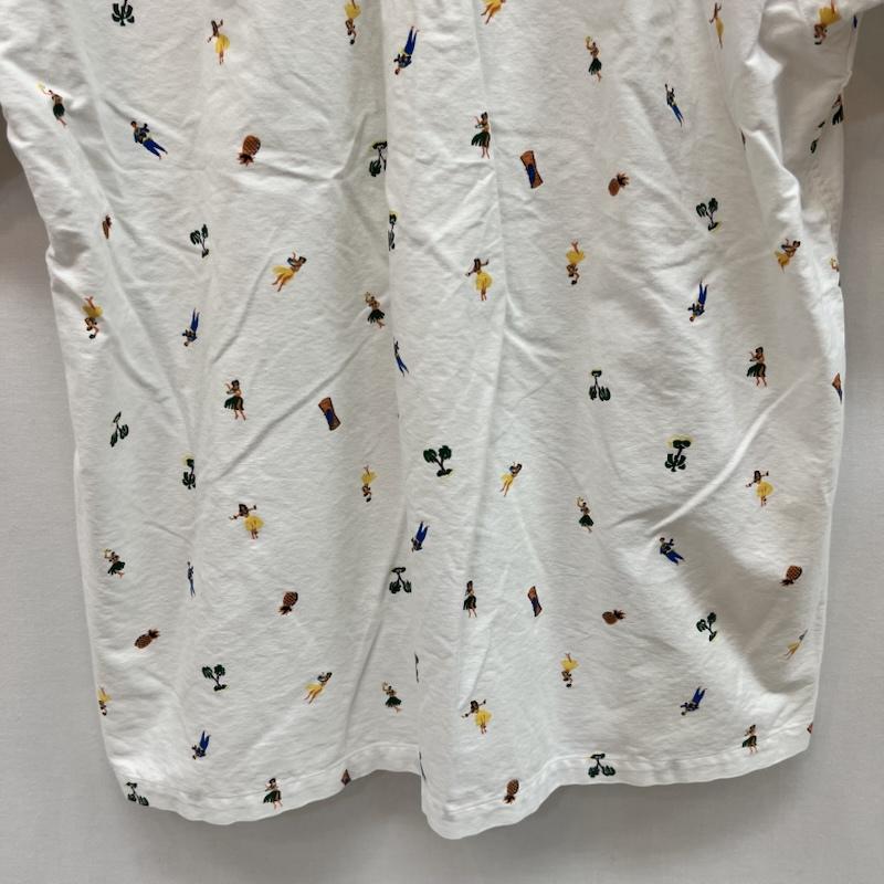 サンサーフ SUN SURF シャツ、ブラウス 半袖 ハワイアン フラガール プリント ボタンダウンシャツ SS31736 M 白 / ホワイト / white メンズ USED 古着 中古 50160847