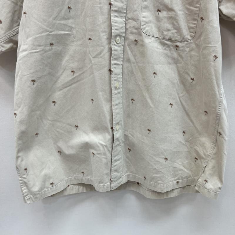 サンサーフ SUN SURF シャツ、ブラウス 半袖 ヤシの木 パームツリー ボタンダウンシャツ SS34974 M ベージュ / ベージュ / beige メンズ USED 古着 中古 50160848