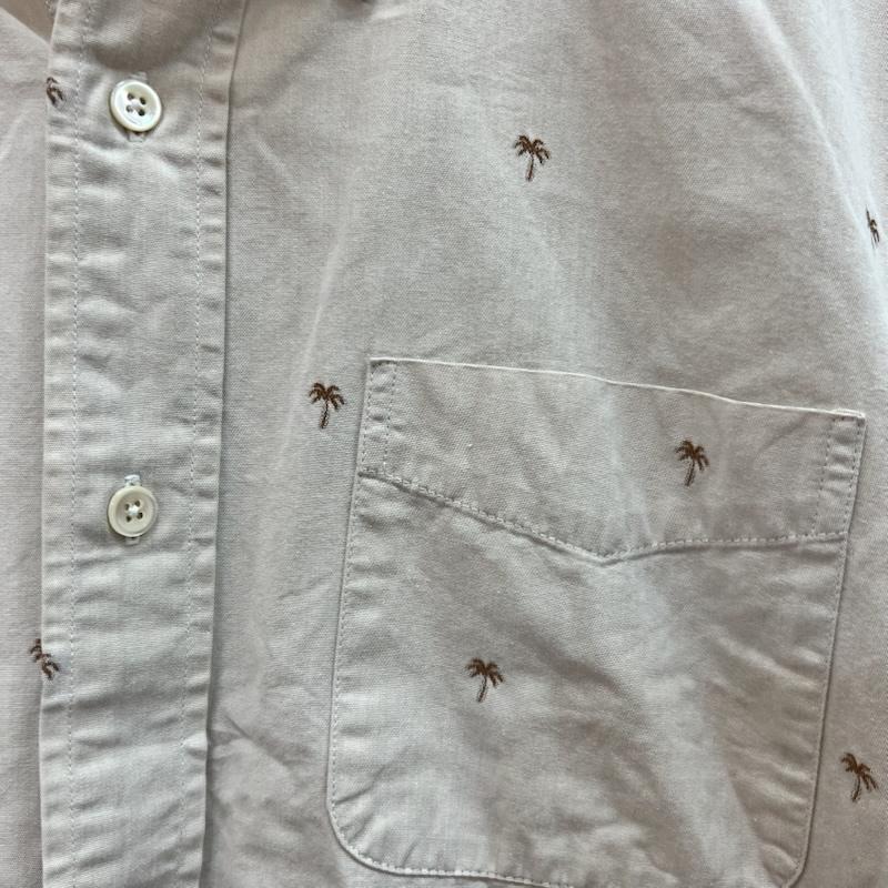 サンサーフ SUN SURF シャツ、ブラウス 半袖 ヤシの木 パームツリー ボタンダウンシャツ SS34974 M ベージュ / ベージュ / beige メンズ USED 古着 中古 50160848