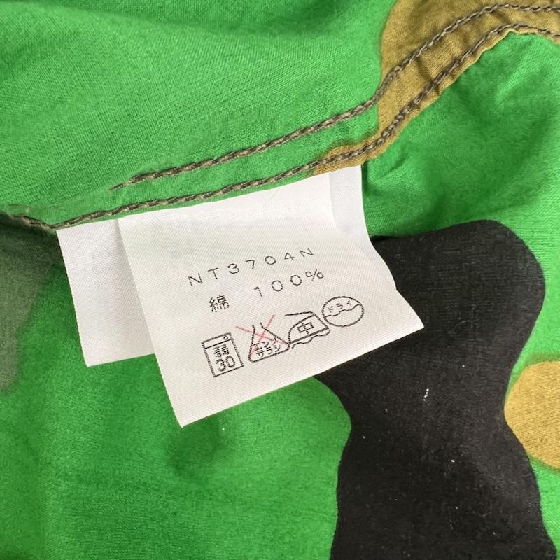 ザノースフェイス THE NORTH FACE シャツ、ブラウス 半袖 カモフラ 迷彩 コットン シャツ M 緑 / グリーン / green メンズ USED 古着 中古 50160850