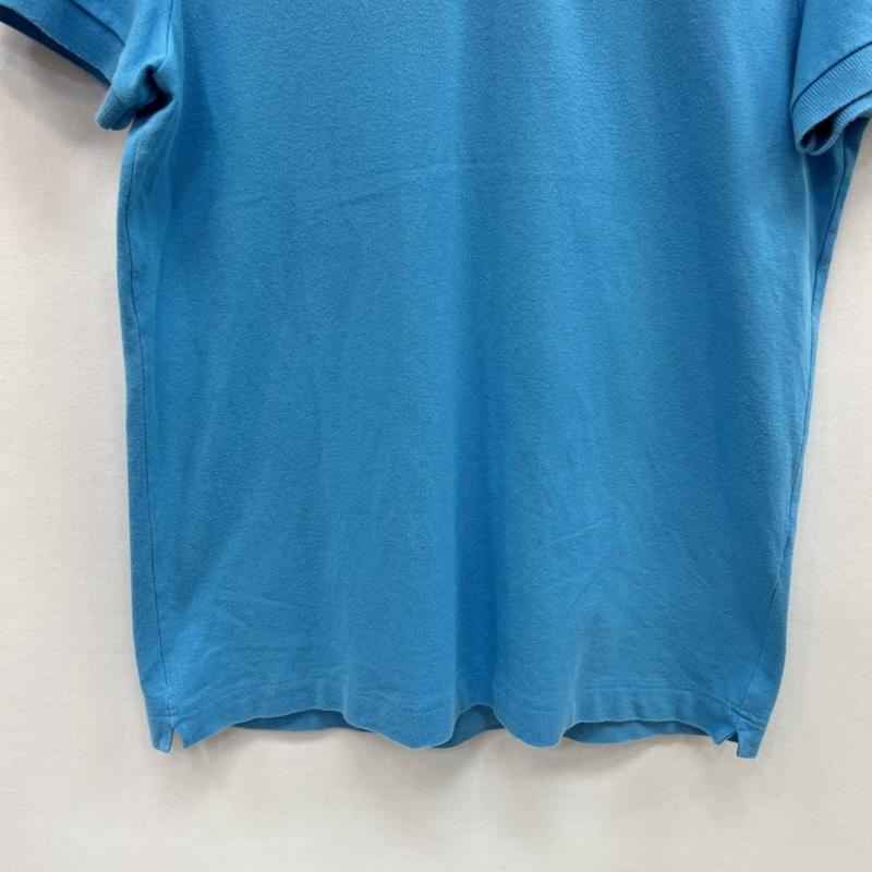 ラコステ LACOSTE ポロシャツ 半袖 デカワニ ロゴ ポロシャツ 5 青 / ブルー / blue メンズ USED 古着 中古 50160852