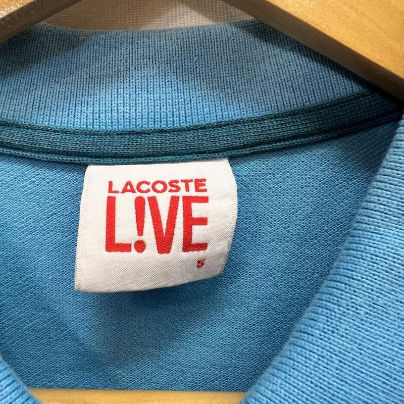 ラコステ LACOSTE ポロシャツ 半袖 デカワニ ロゴ ポロシャツ 5 青 / ブルー / blue メンズ USED 古着 中古 50160852
