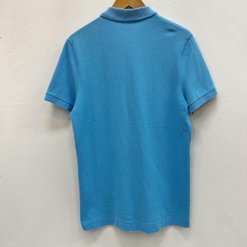ラコステ LACOSTE ポロシャツ 半袖 デカワニ ロゴ ポロシャツ 5 青 / ブルー / blue メンズ USED 古着 中古 50160852