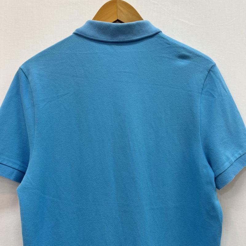 ラコステ LACOSTE ポロシャツ 半袖 デカワニ ロゴ ポロシャツ 5 青 / ブルー / blue メンズ USED 古着 中古 50160852