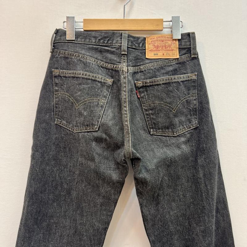 リーバイス Levi s パンツ デニム、ジーンズ 90s USA製 501 先染め ブラックデニム ボタン裏553 29インチ 黒 / ブラック / black メンズ USED 古着 中古 50160855