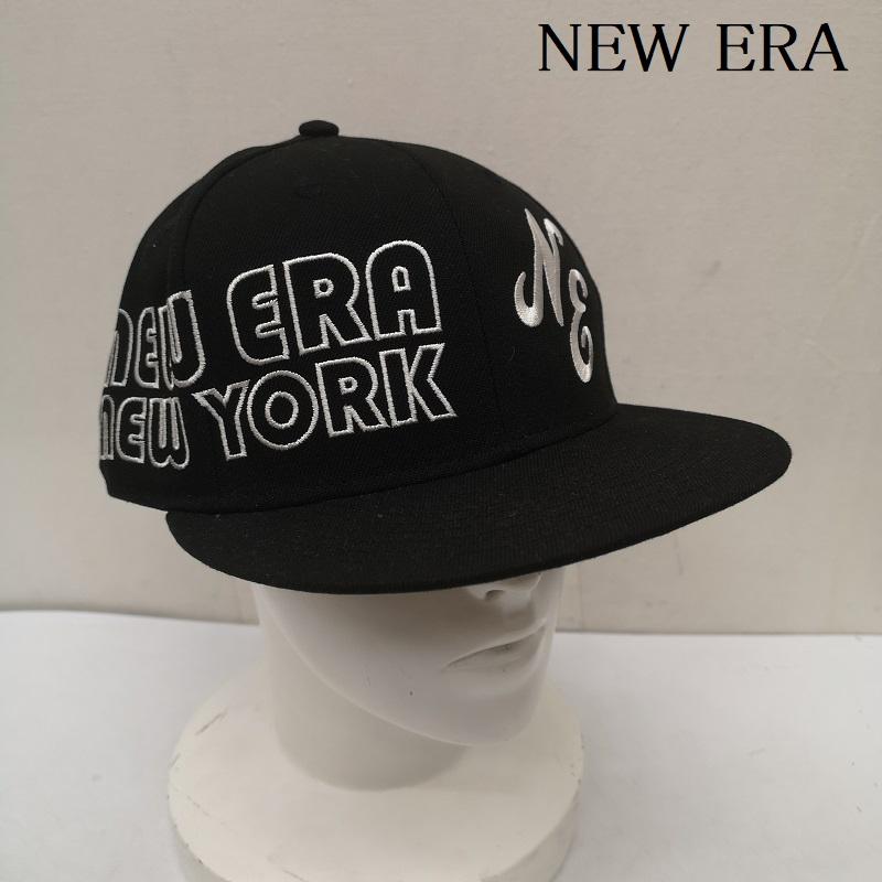ニューエラ NEW ERA 帽子 キャップ Neon Tube ネオン チューブロゴ キャップ 7 1/2 - 黒 / ブラック / black メンズ USED 古着 中古 50160857