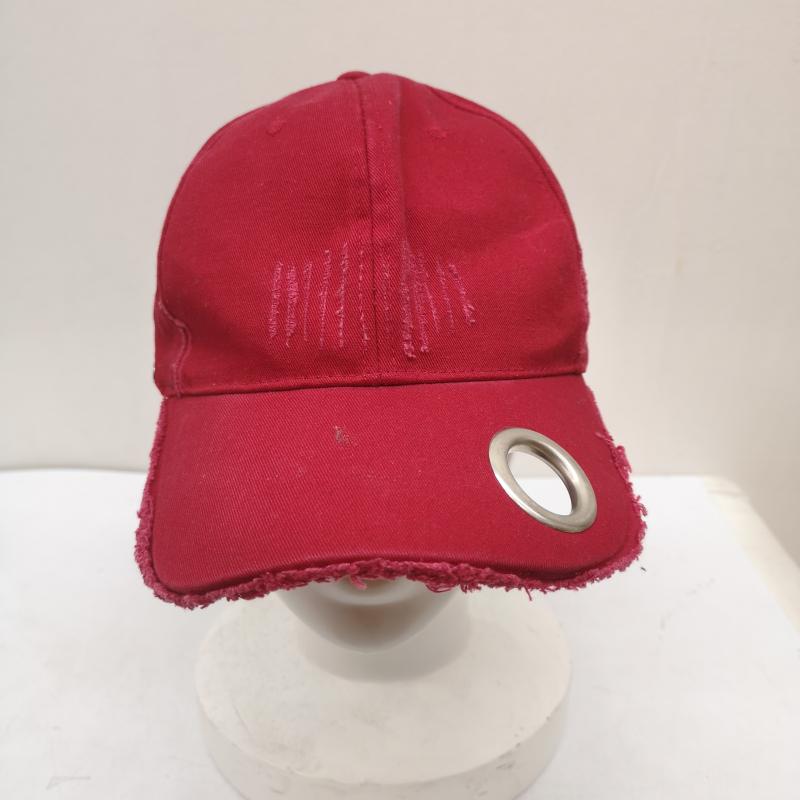 古着 USED 帽子 キャップ GRANCY アイレット デザイン ダメージ キャップ GRAOT765 - 赤 / レッド / red メンズ USED 古着 中古 50160859