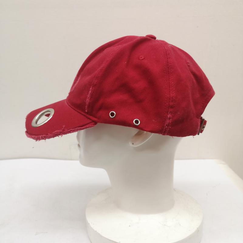 古着 USED 帽子 キャップ GRANCY アイレット デザイン ダメージ キャップ GRAOT765 - 赤 / レッド / red メンズ USED 古着 中古 50160859