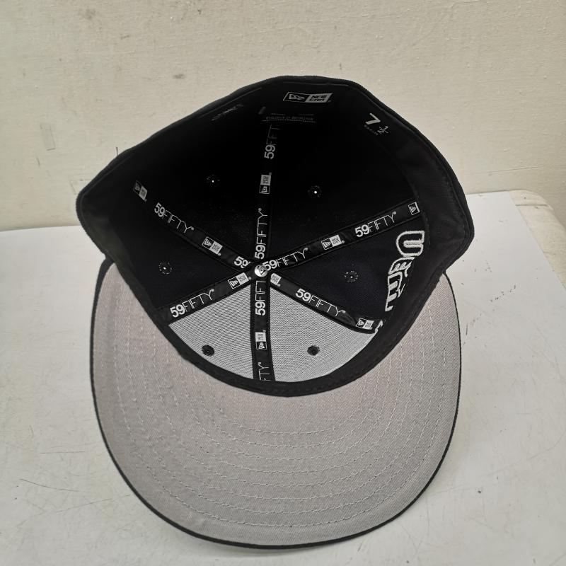 ニューエラ NEW ERA 帽子 キャップ ネオンチューブ ロゴ ニューヨーク ヤンキース 7 1/2 - 紺 / ネイビー / navy メンズ USED 古着 中古 50160870
