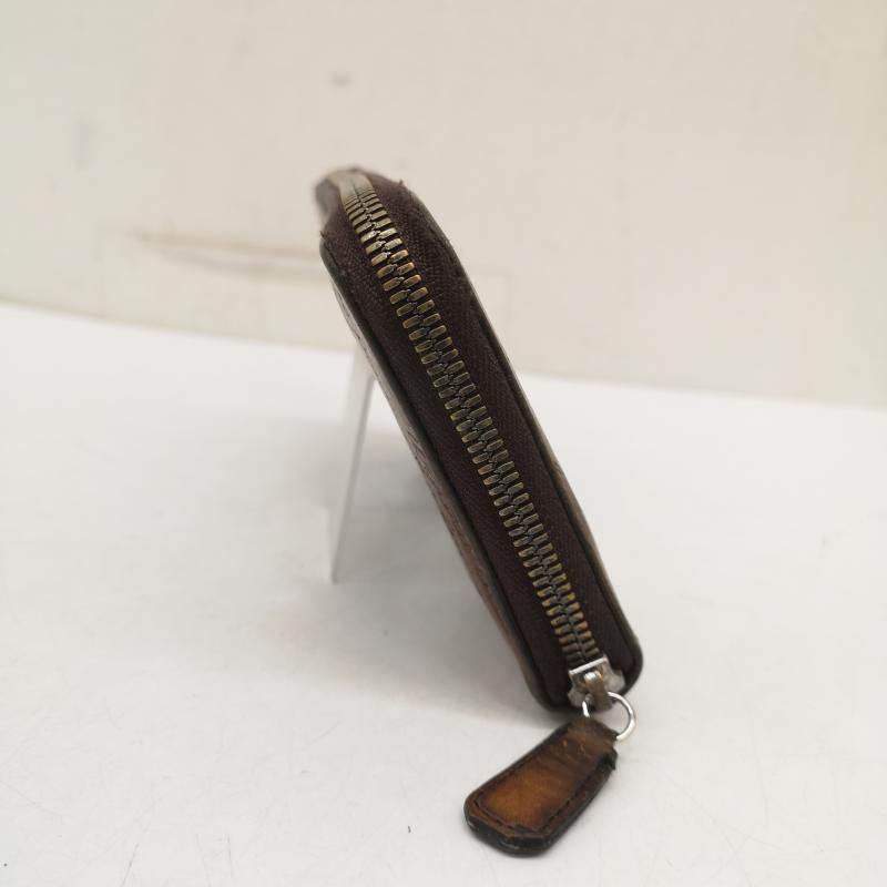 ベルルッティ Berluti 財布 長財布 イタウバ スクリット レザー ロング ジップウォレット 長財布 - 茶 / ブラウン / brown メンズ USED 古着 中古 50160875