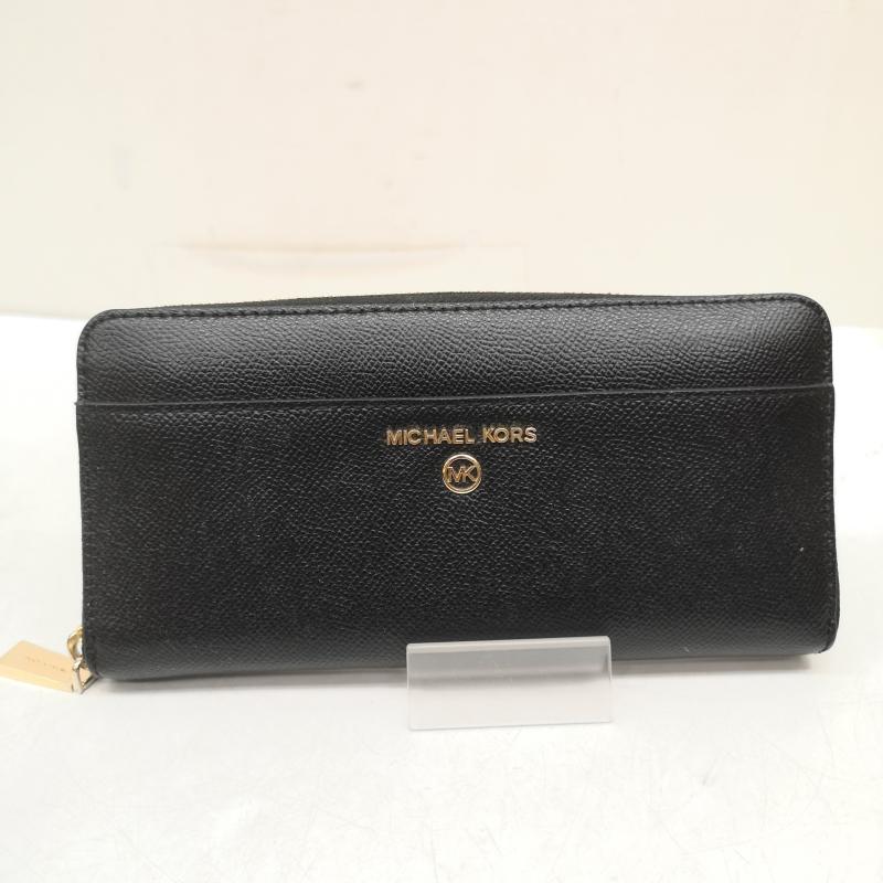 マイケルコース MICHAEL KORS 財布 長財布 ラウンドファスナー 長財布 34H1GT9E8L - 黒 / ブラック / black レディース USED 古着 中古 50160876