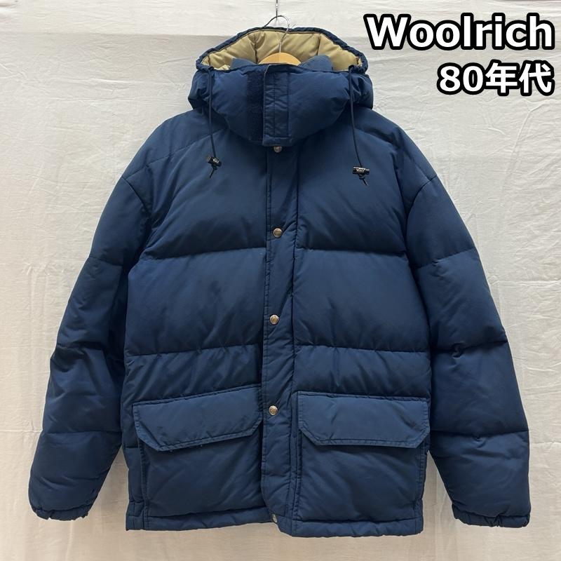 ウールリッチ WOOLRICH ジャケット、上着 ダウンジャケット 80s USA製 アシックス期 ナイロン フーデッド ダウン ジャケット ヴィンテージ M メンズ USED 古着 中古 50160879
