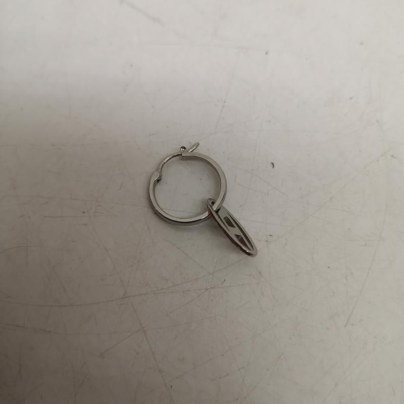 ディーゼル DIESEL アクセサリー ピアス D ロゴ フープ ピアス - 銀 / シルバー / silver color メンズ USED 古着 中古 50160881
