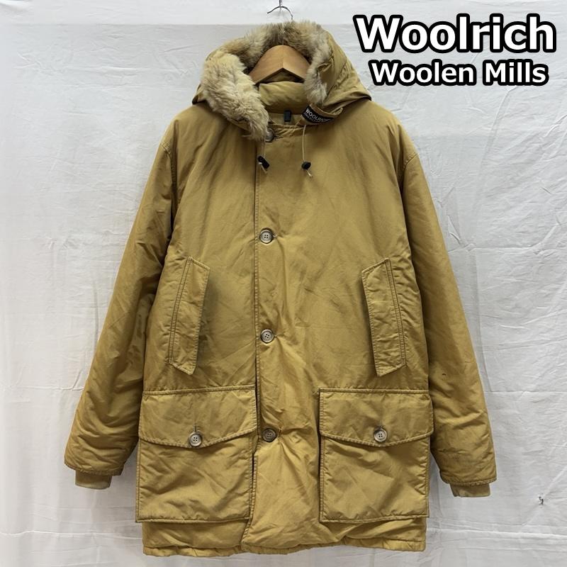 ウールリッチウーレンミルズ Woolrich Woolen Mills ジャケット、上着 ダウンジャケット ARCTIC PARKA アークティック パーカー USA製 70s フーデッド ファー ダウン ジャケット M メンズ USED 古着 中古 50160883