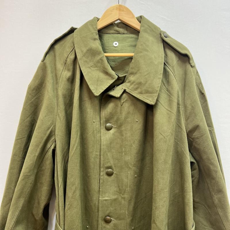 ヴィンテージ VINTAGE コート コート一般 40-50s フランス軍 M35 ミリタリー キャンバス モーターサイクル コート 6 オリーブグリーン / オリーブグリーン / メンズ USED 古着 中古 50160901