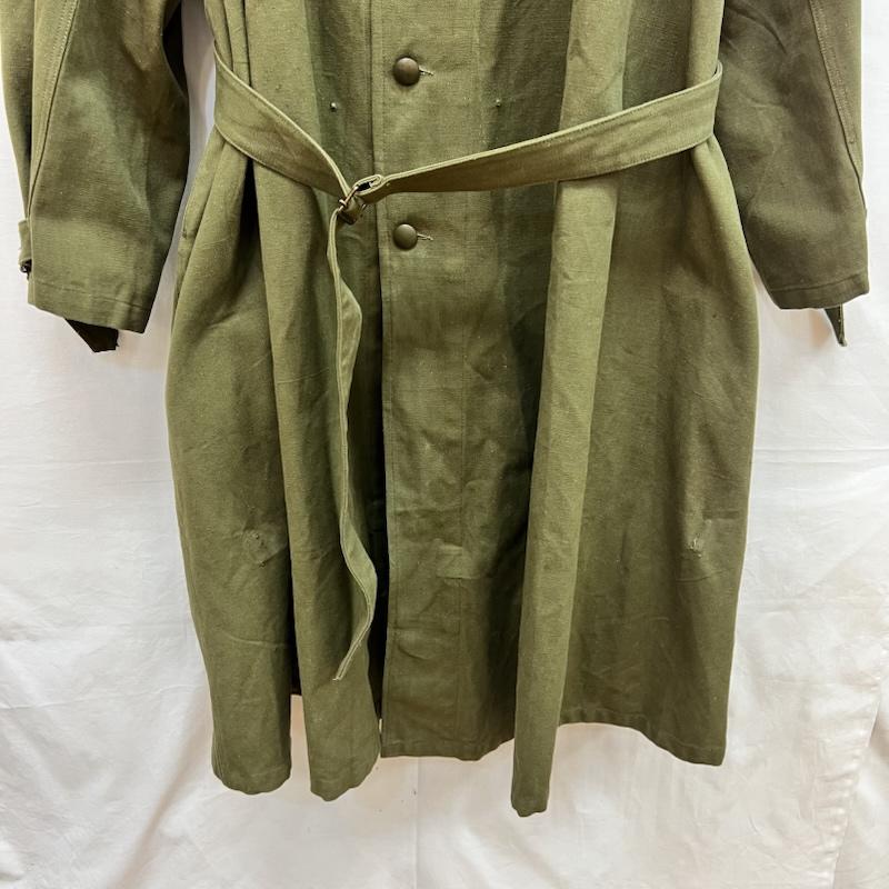 ヴィンテージ VINTAGE コート コート一般 40-50s フランス軍 M35 ミリタリー キャンバス モーターサイクル コート 6 オリーブグリーン / オリーブグリーン / メンズ USED 古着 中古 50160901