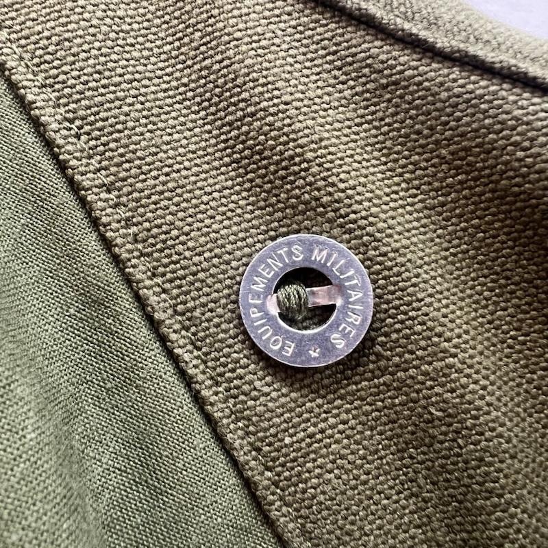 ヴィンテージ VINTAGE コート コート一般 40-50s フランス軍 M35 ミリタリー キャンバス モーターサイクル コート 6 オリーブグリーン / オリーブグリーン / メンズ USED 古着 中古 50160901