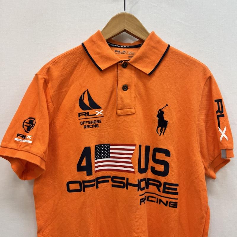 アールエルエックスラルフローレン RLXRALPHLAUREN ポロシャツ 半袖 ビッグポニー レーシング ポロシャツ M 橙 / オレンジ / orange メンズ USED 古着 中古 50160912
