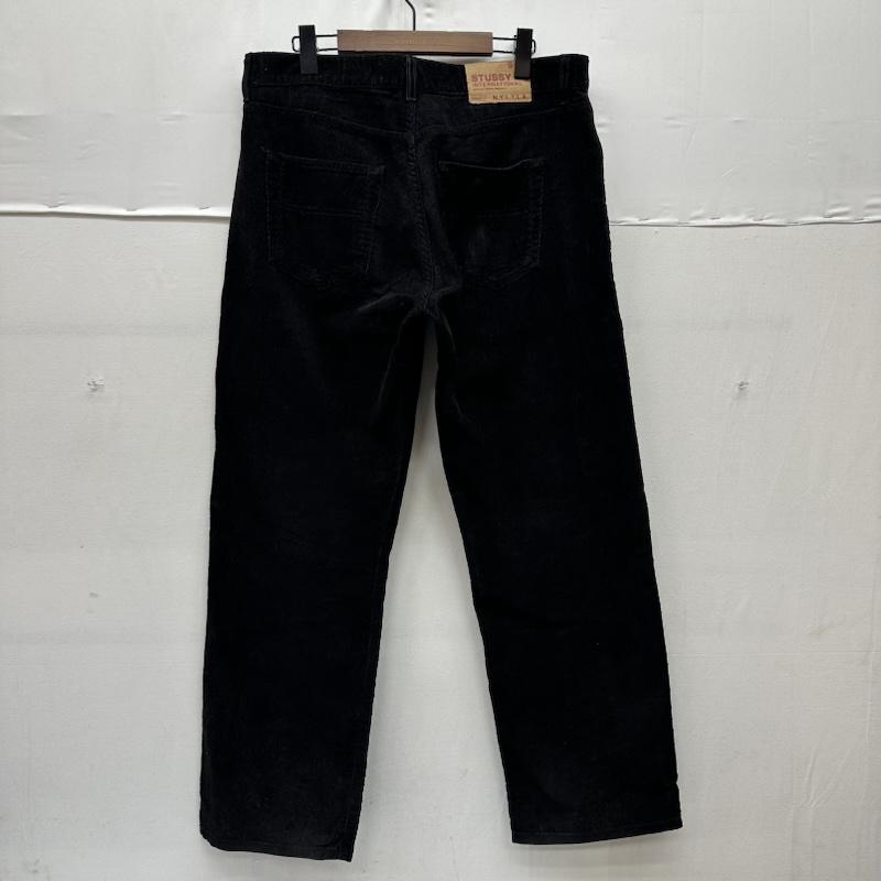 ステューシー STUSSY パンツ ワークパンツ、ペインターパンツ 90s USA製 紺タグ ボタンフライ コーデュロイ パンツ 36インチ 黒 / ブラック / black メンズ USED 古着 中古 50160913