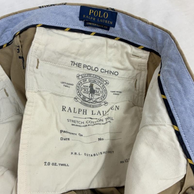 ポロラルフローレン POLO RALPH LAUREN パンツ ショートパンツ ストレッチ コットン ツイル ポロチノ 総柄 ハーフパンツ タイガー ウィング ラグビー カレッジ 34 メンズ USED 古着 中古 50160914
