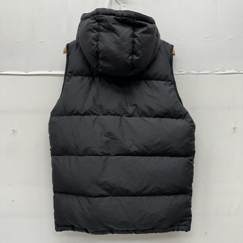 ステューシー STUSSY ジャケット、上着 ダウンベスト 裏地 チェック ロゴ ワッペン ダウン ベスト L 黒 / ブラック / black メンズ USED 古着 中古 50160917