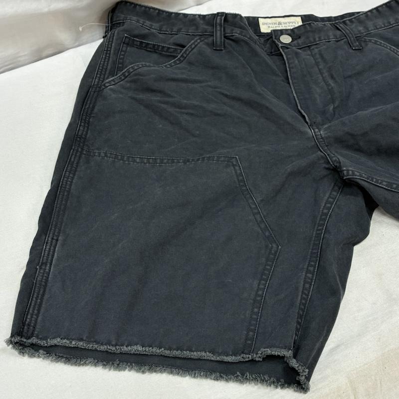 ラルフローレン RALPHLAUREN パンツ ショートパンツ DENIM&SUPPLY ダブルニー ダック キャンバス コットン ワーク ショーツ ハーフパンツ ダメージ加工 38インチ メンズ USED 古着 中古 50160918