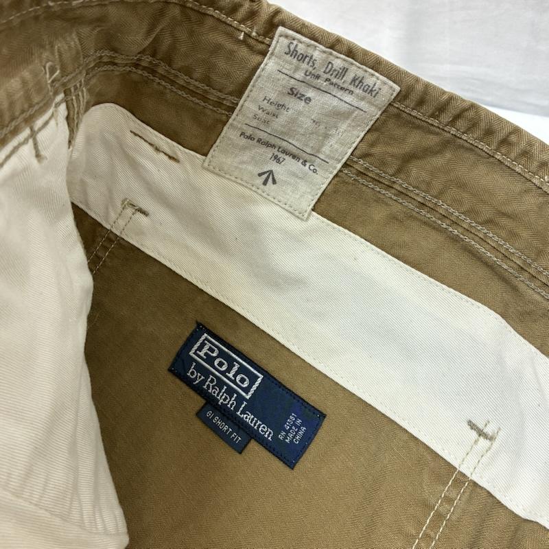 ポロバイラルフローレン Polo by RALPH LAUREN パンツ ショートパンツ HBT ヘリンボーン コットン ペインター ショーツ ハーフパンツ ダメージ加工 40インチ メンズ USED 古着 中古 50160923