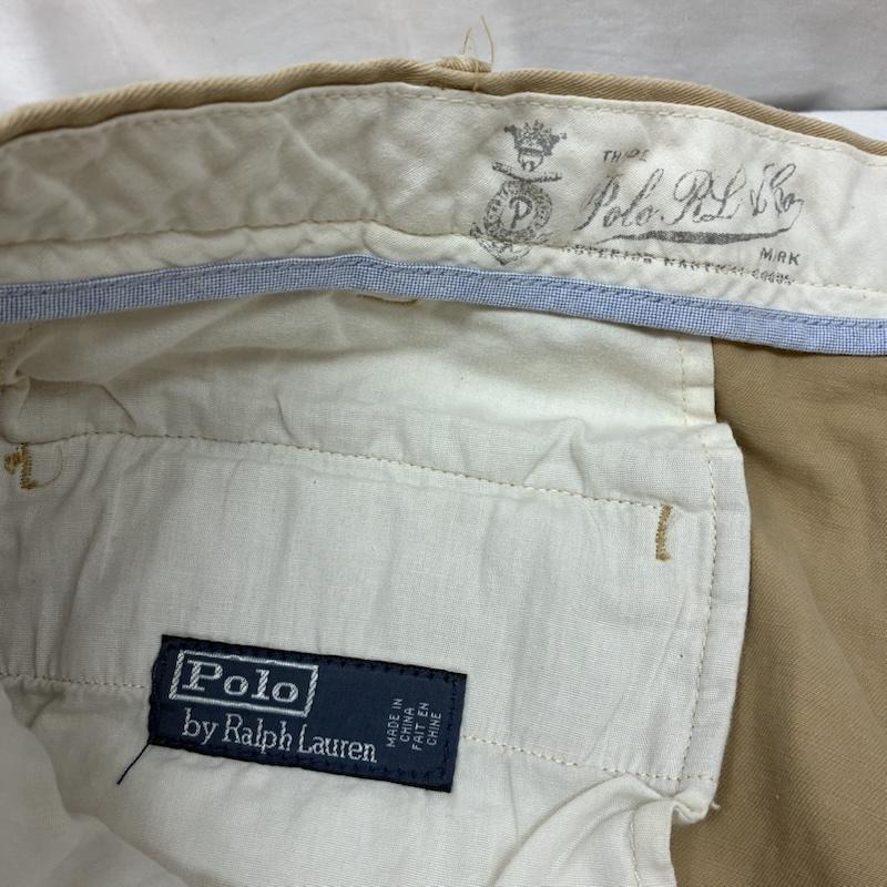 ポロバイラルフローレン Polo by RALPH LAUREN パンツ ショートパンツ ドッグ エンブロイダリー 刺繍 総柄 コットン ハーフパンツ ダメージ加工 38インチ メンズ USED 古着 中古 50160926