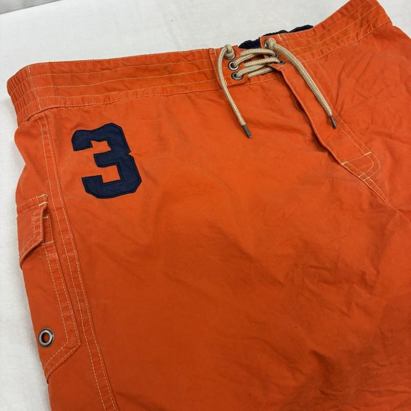 ポロバイラルフローレン Polo by RALPH LAUREN パンツ ショートパンツ ビッグ ポニー ナンバリング 刺繍 コットン ナイロン ショーツ ハーフパンツ XL メンズ USED 古着 中古 50160929