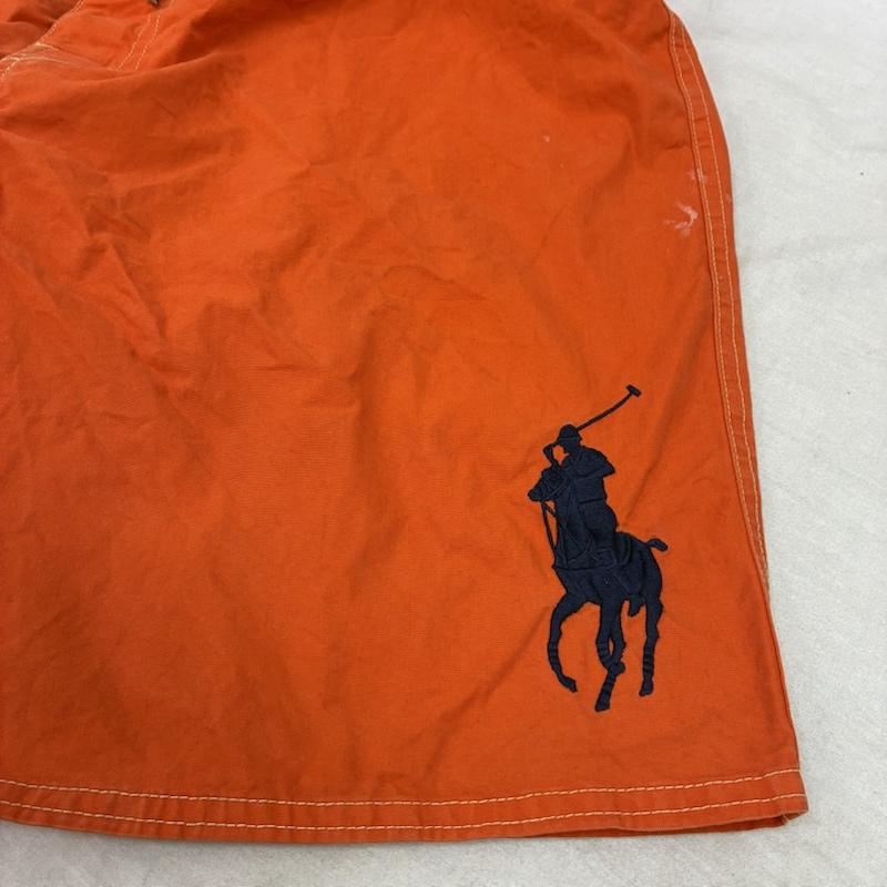 ポロバイラルフローレン Polo by RALPH LAUREN パンツ ショートパンツ ビッグ ポニー ナンバリング 刺繍 コットン ナイロン ショーツ ハーフパンツ XL メンズ USED 古着 中古 50160929