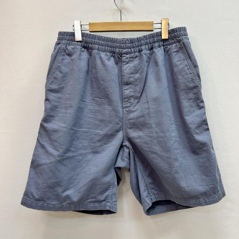 カーハート ダブリューアイピー Carhartt WIP パンツ ショートパンツ FLINT SHORT オーガニックコットン ガーメントダイ加工 ショートパンツ L 青 / ブルー / blue メンズ USED 古着 中古 50160934