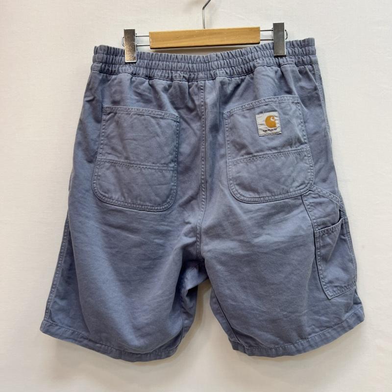 カーハート ダブリューアイピー Carhartt WIP パンツ ショートパンツ FLINT SHORT オーガニックコットン ガーメントダイ加工 ショートパンツ L 青 / ブルー / blue メンズ USED 古着 中古 50160934