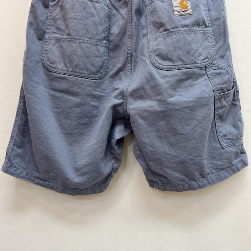 カーハート ダブリューアイピー Carhartt WIP パンツ ショートパンツ FLINT SHORT オーガニックコットン ガーメントダイ加工 ショートパンツ L 青 / ブルー / blue メンズ USED 古着 中古 50160934