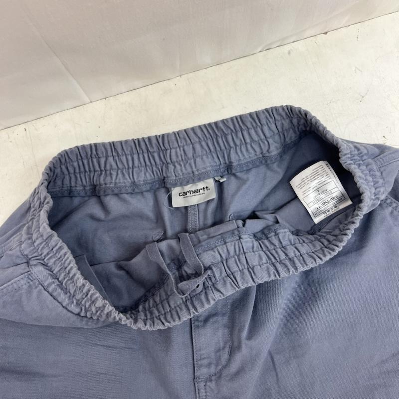 カーハート ダブリューアイピー Carhartt WIP パンツ ショートパンツ FLINT SHORT オーガニックコットン ガーメントダイ加工 ショートパンツ L 青 / ブルー / blue メンズ USED 古着 中古 50160934