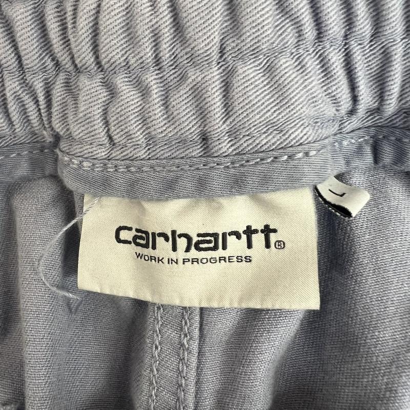 カーハート ダブリューアイピー Carhartt WIP パンツ ショートパンツ FLINT SHORT オーガニックコットン ガーメントダイ加工 ショートパンツ L 青 / ブルー / blue メンズ USED 古着 中古 50160934