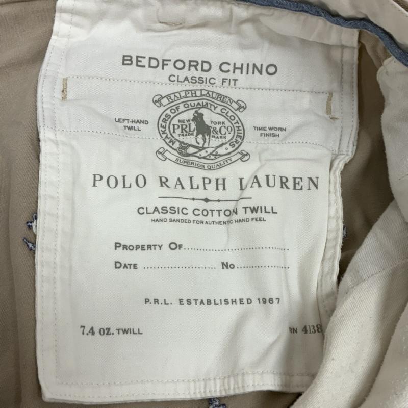 ポロラルフローレン POLO RALPH LAUREN パンツ ショートパンツ コットン ツイル ポロチノ アンカー エンブロイダリー 刺繍 総柄 ハーフパンツ 36インチ メンズ USED 古着 中古 50160937