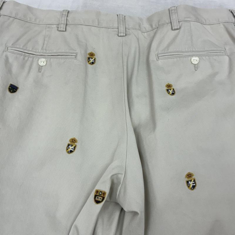 ポロバイラルフローレン Polo by RALPH LAUREN パンツ ショートパンツ エンブロイダリー 刺繍 総柄 コットン チノ ショーツ ハーフパンツ 40インチ メンズ USED 古着 中古 50160938