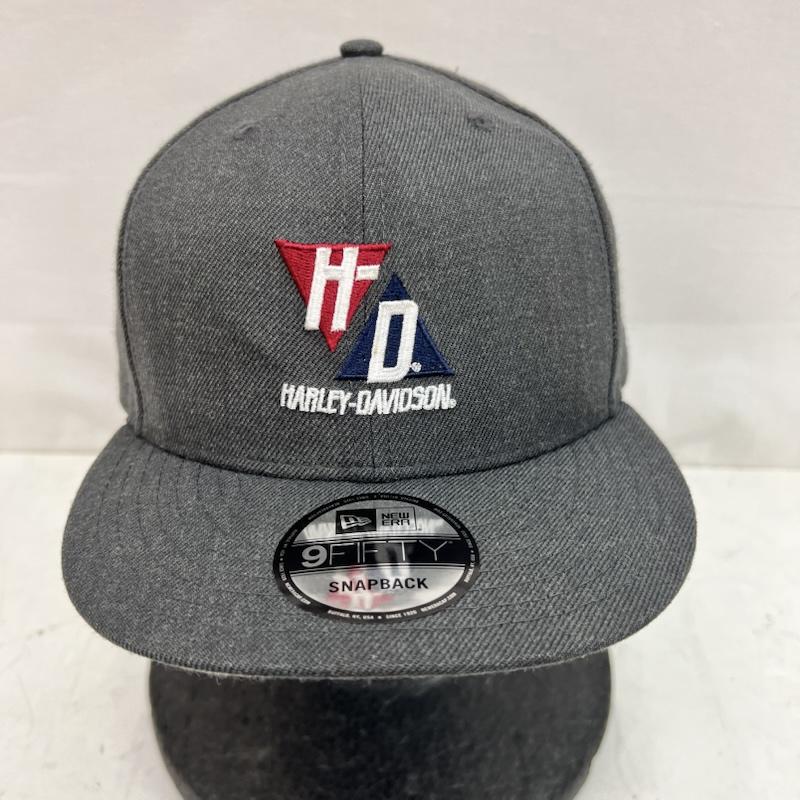 ハーレーダビッドソン Harley-Davidson 帽子 キャップ NEW ERA ニューエラ ベースボール キャップ FREE 灰 / グレー / gray メンズ USED 古着 中古 50160941