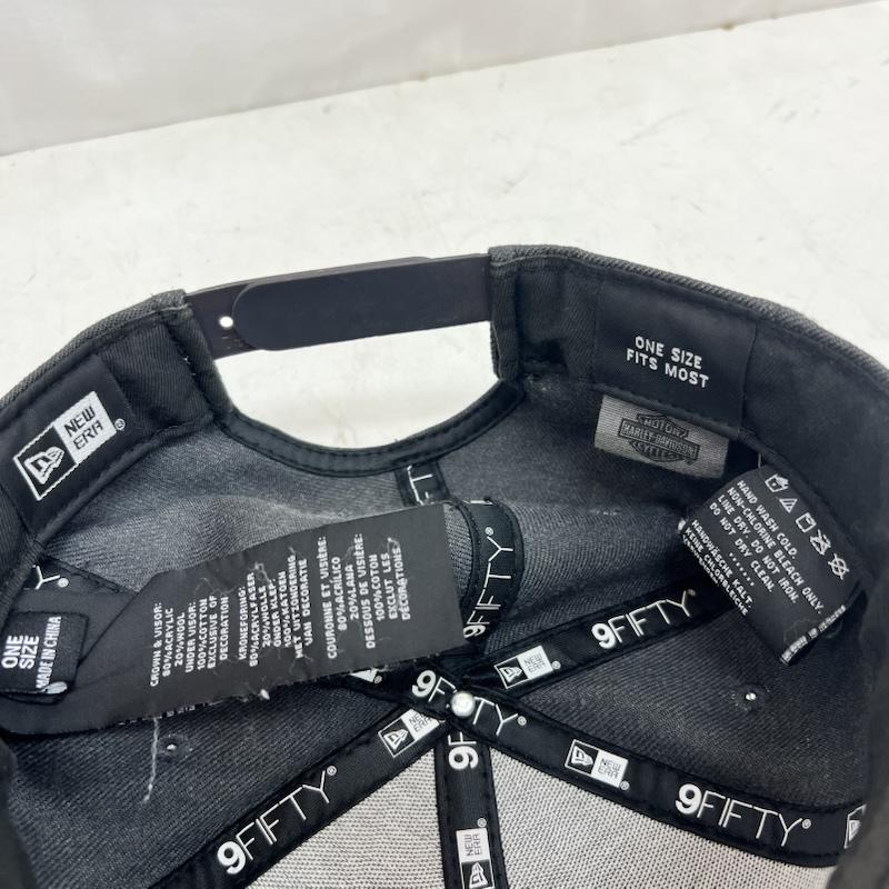 ハーレーダビッドソン Harley-Davidson 帽子 キャップ NEW ERA ニューエラ ベースボール キャップ FREE 灰 / グレー / gray メンズ USED 古着 中古 50160941