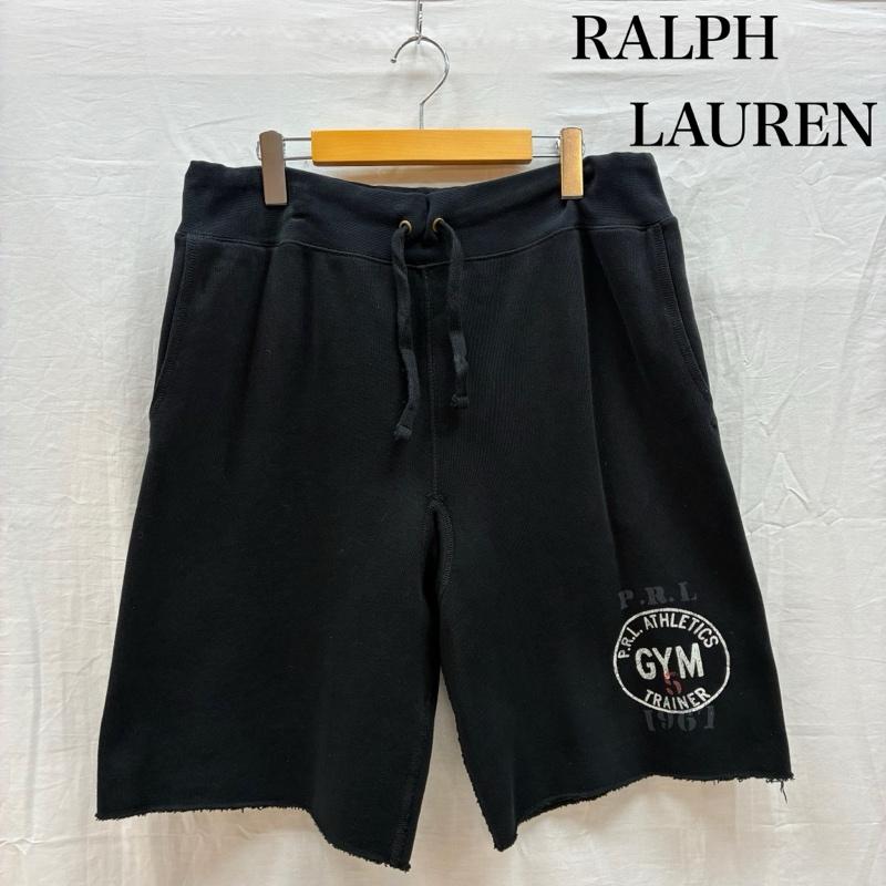 ポロラルフローレン POLO RALPH LAUREN パンツ ショートパンツ ステンシル ロゴ プリント イージー スウェット ショーツ ハーフパンツ カットオフ XL メンズ USED 古着 中古 50160943