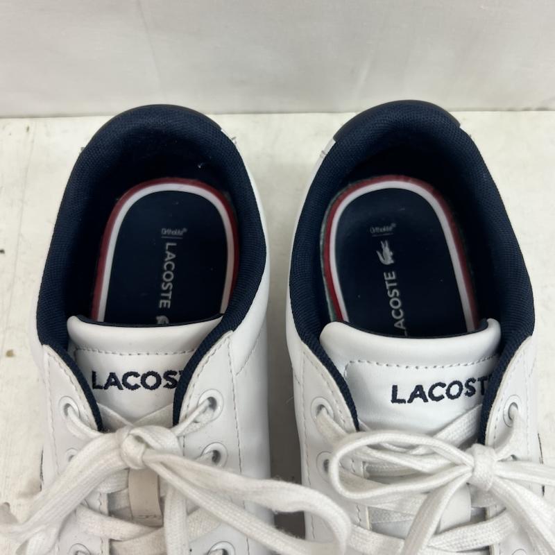 ラコステ LACOSTE スニーカー スニーカー CARNABY EVO TRI 1 レザースニーカー UK：9.5 白 / ホワイト / white メンズ USED 古着 中古 50160952