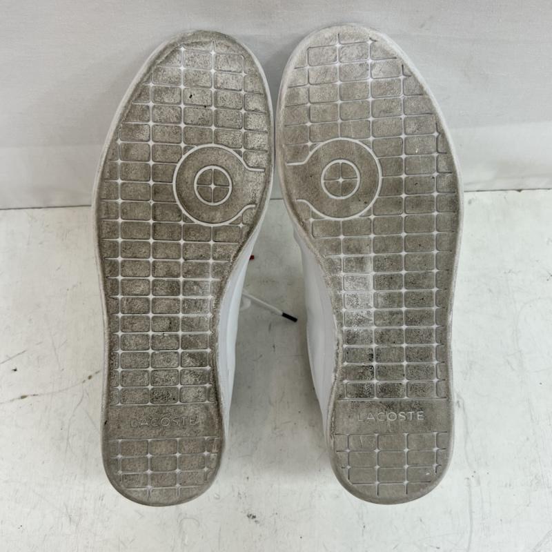 ラコステ LACOSTE スニーカー スニーカー CARNABY EVO TRI 1 レザースニーカー UK：9.5 白 / ホワイト / white メンズ USED 古着 中古 50160952