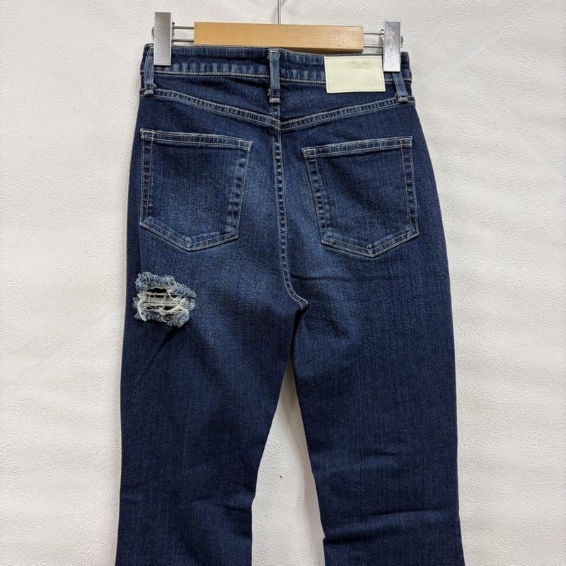 ジェイダ GYDA パンツ デニム、ジーンズ H/W BACKRIPPED SHAPELY LINE ハイウエスト ダメージ フレア デニム パンツ 072242431601 M ダメージ加工 インディゴ / インディゴ / Indigo レディース USED 古着 中古 50160958