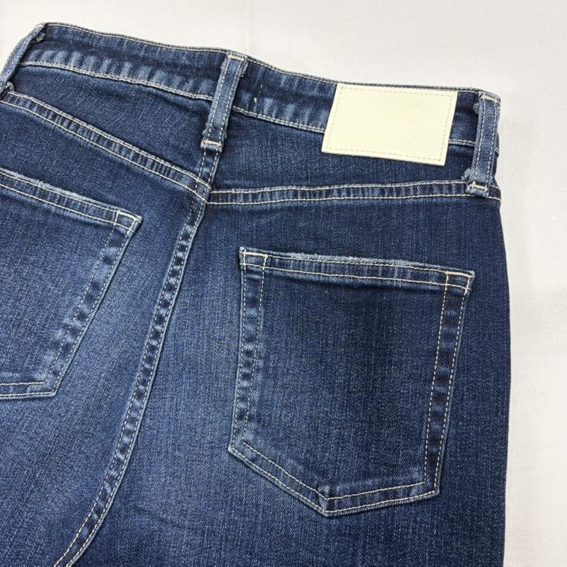 ジェイダ GYDA パンツ デニム、ジーンズ H/W BACKRIPPED SHAPELY LINE ハイウエスト ダメージ フレア デニム パンツ 072242431601 M ダメージ加工 インディゴ / インディゴ / Indigo レディース USED 古着 中古 50160958