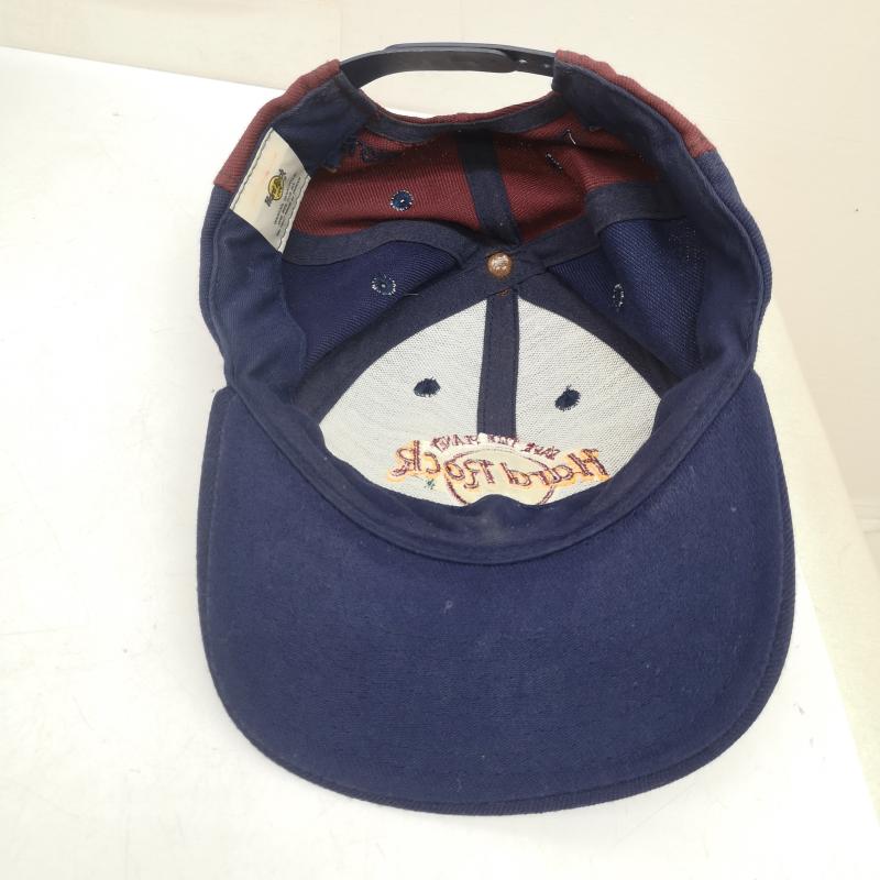 古着 USED 帽子 キャップ 90s Hard Rock CAFE ハードロックカフェ マルチカラー ロゴ刺繍 キャップ - メンズ USED 古着 中古 50160960
